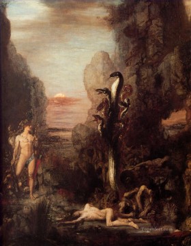  Symbolism Oil Painting - Moreau Hercules and the Hydra Symbolism biblical mythological Gustave Moreau